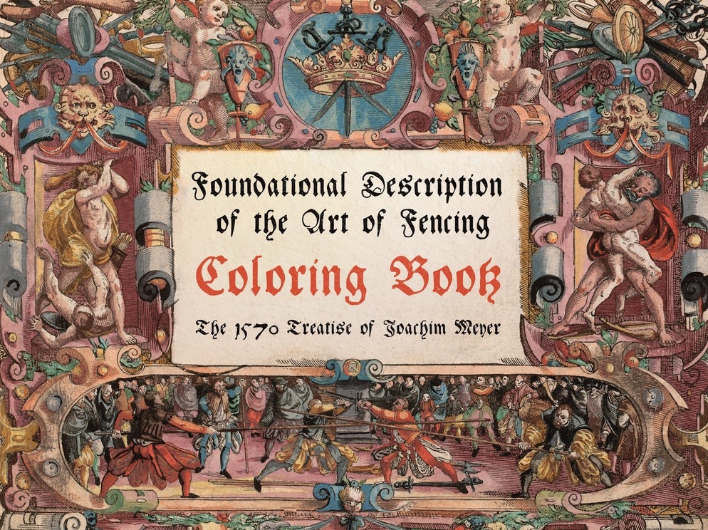 Foundational Description of the Art of Fencing- Coloring Book