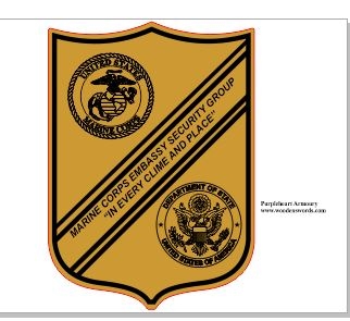 marine corps embassy security group logo gallery 1 —... Embassy Security Shield w/o Rudis
